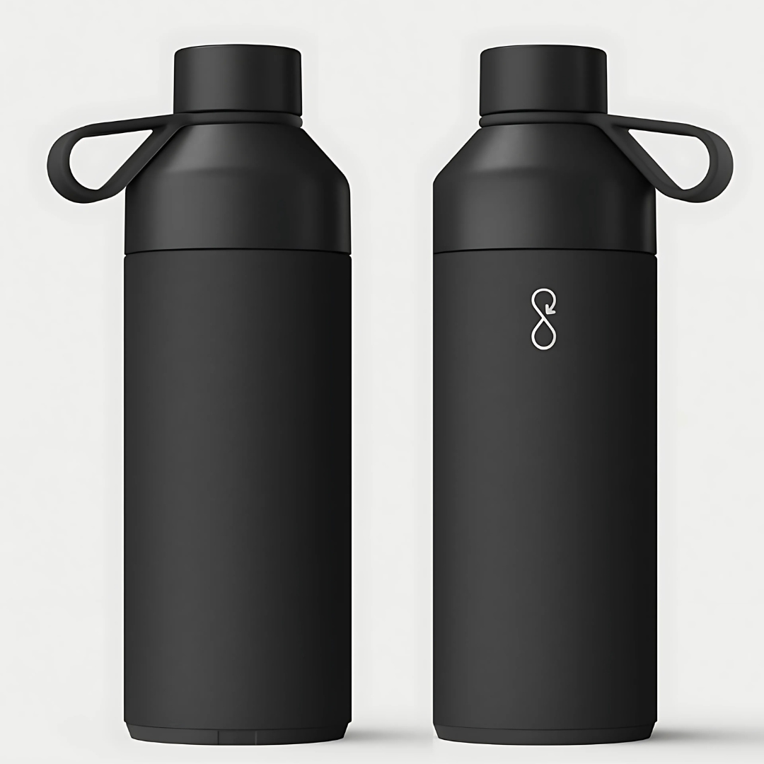 Ocean Bottle 1L - Obsidian Black