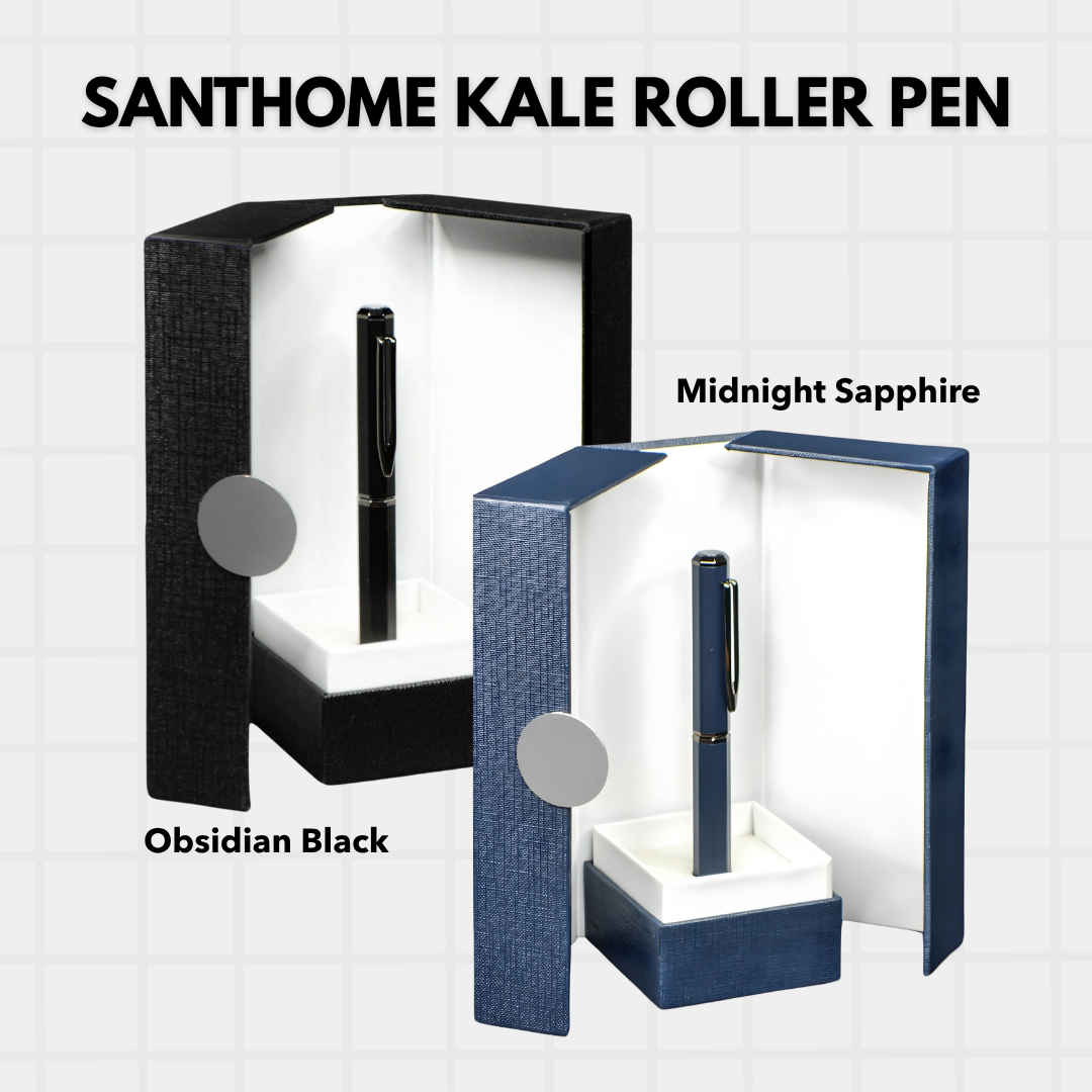 UAE's No.1 - Santhome Luxury Hex-Metal Roller Pen – Gift-Box Edition - Set of 2