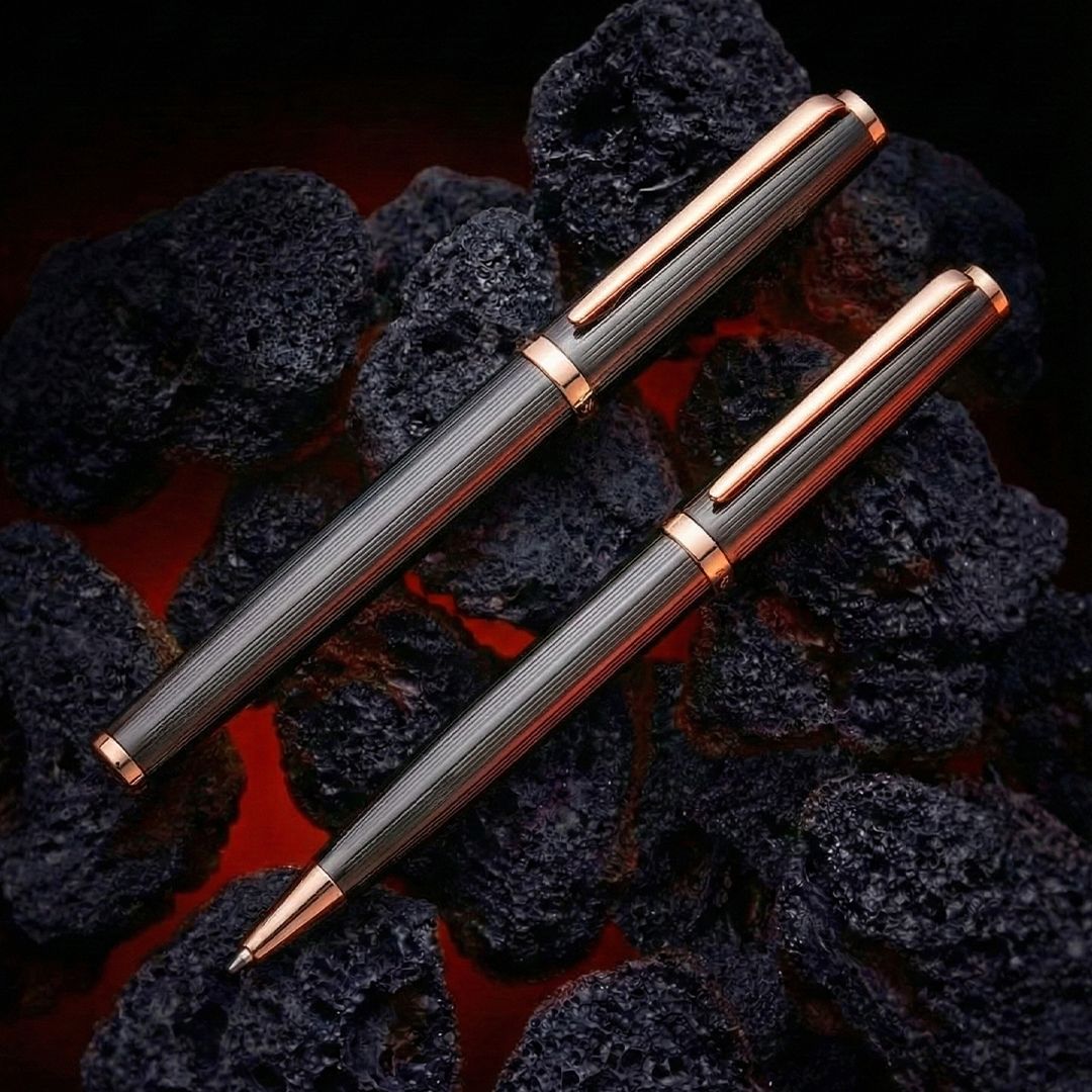 ZORY - Santhome® Gift Set of 2 Luxury Pens - Black / Gold