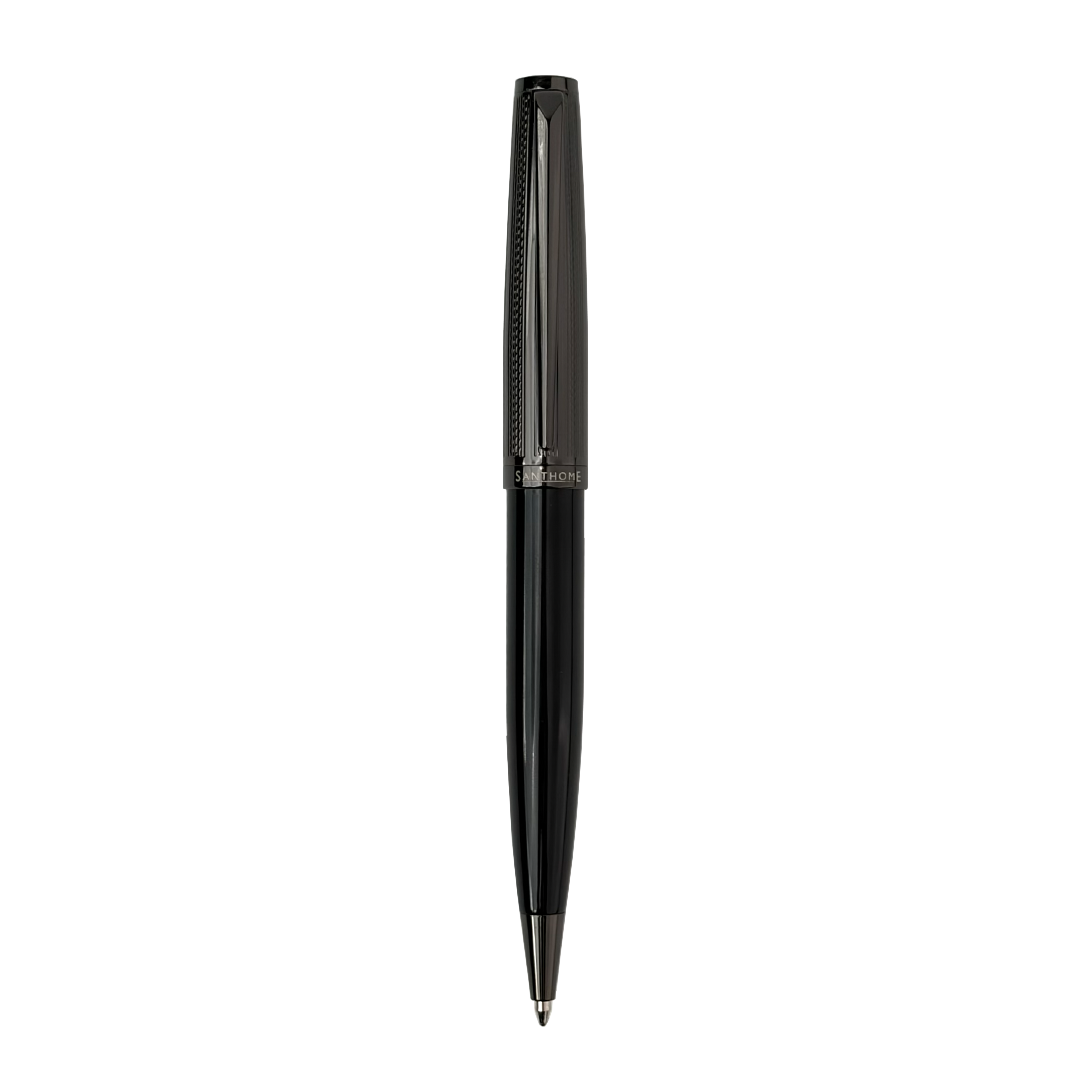 KIRAZ - Santhome® Gift Set of 2 Luxury Pens - Black / Chrome