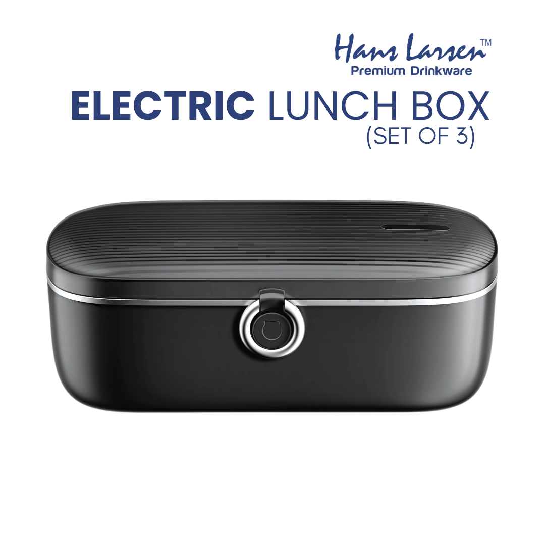 Electric Lunch Box with Food Heating – Portable Meal Warmer for Work & Travel (Black)