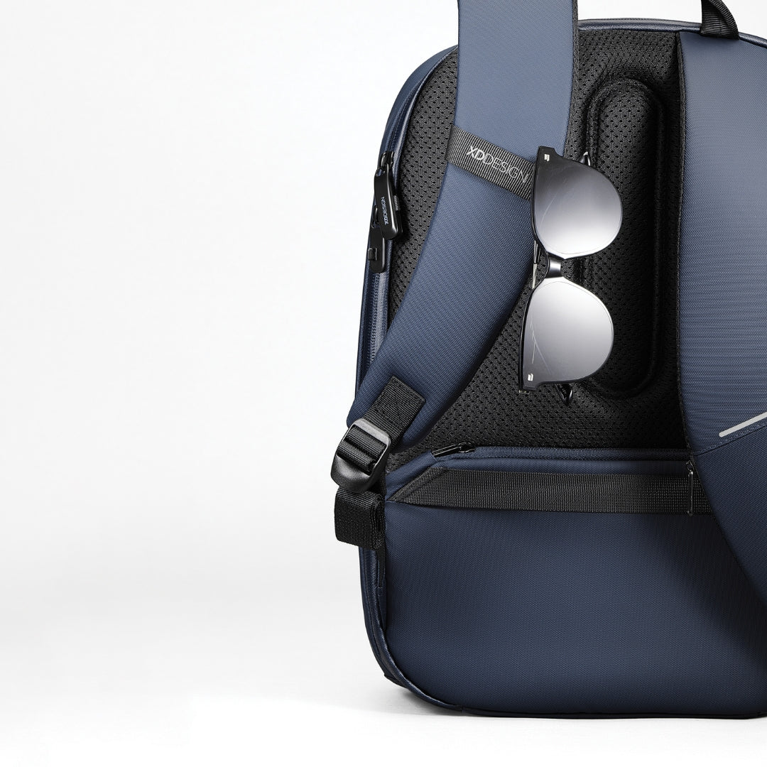 Bobby Edge Anti-Theft Backpack - Navy Blue