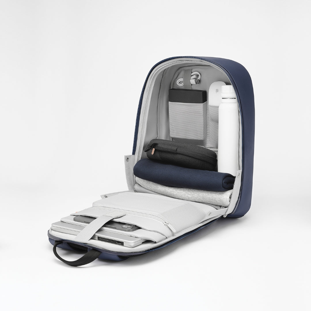 Bobby Edge Anti-Theft Backpack - Navy Blue