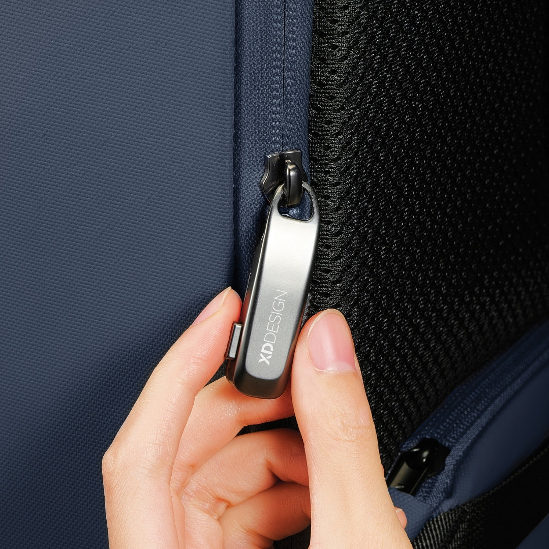 Bobby Edge Anti-Theft Backpack - Navy Blue