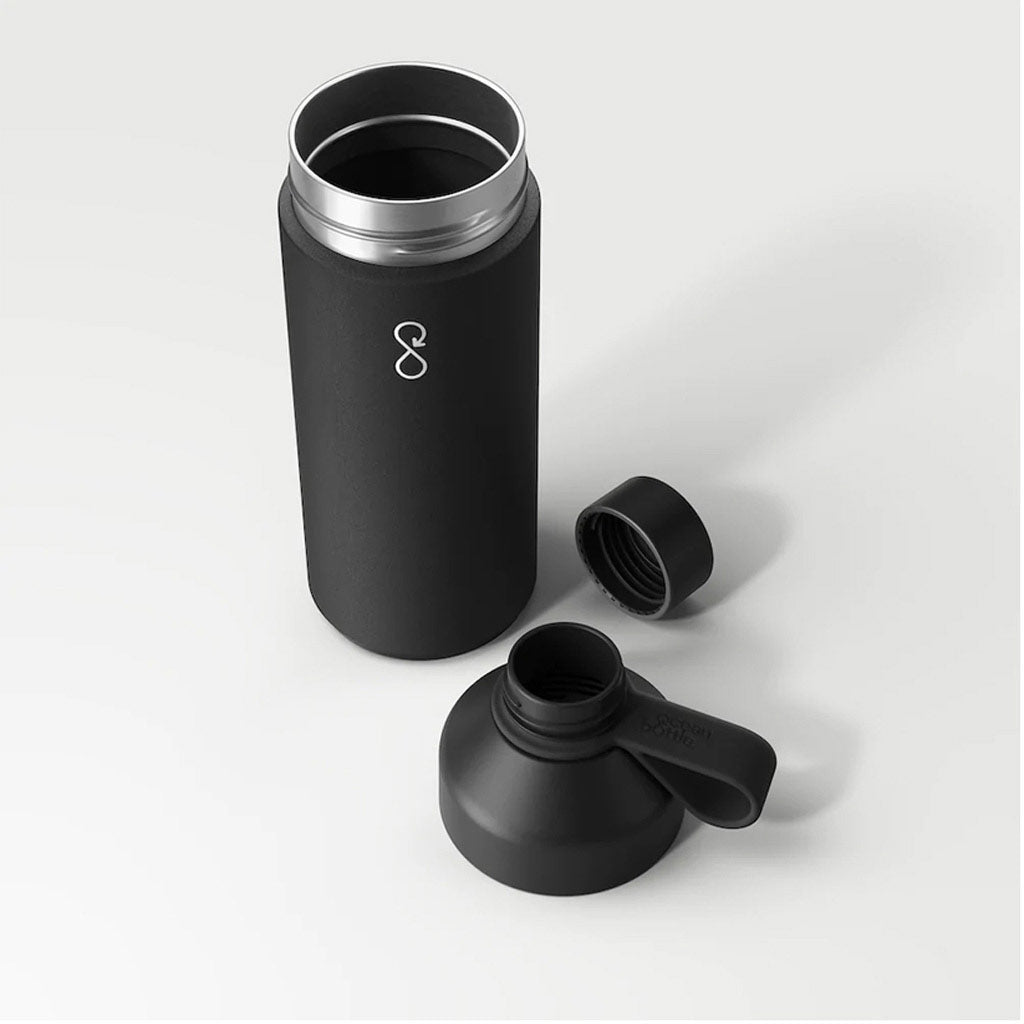 Ocean Bottle - Obsidian Black - 1L - Double-Wall Vacuum Bottle