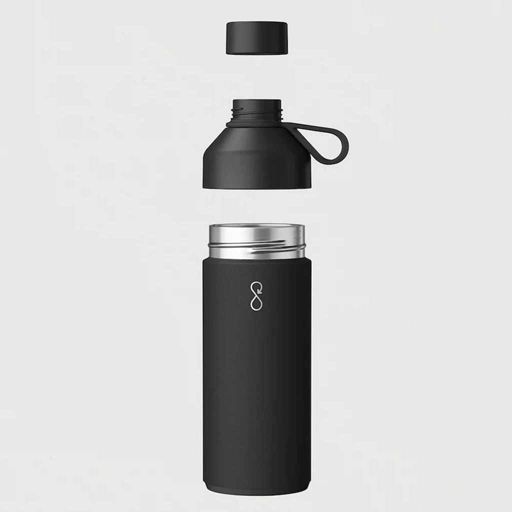 Ocean Bottle - Obsidian Black - 1L - Double-Wall Vacuum Bottle