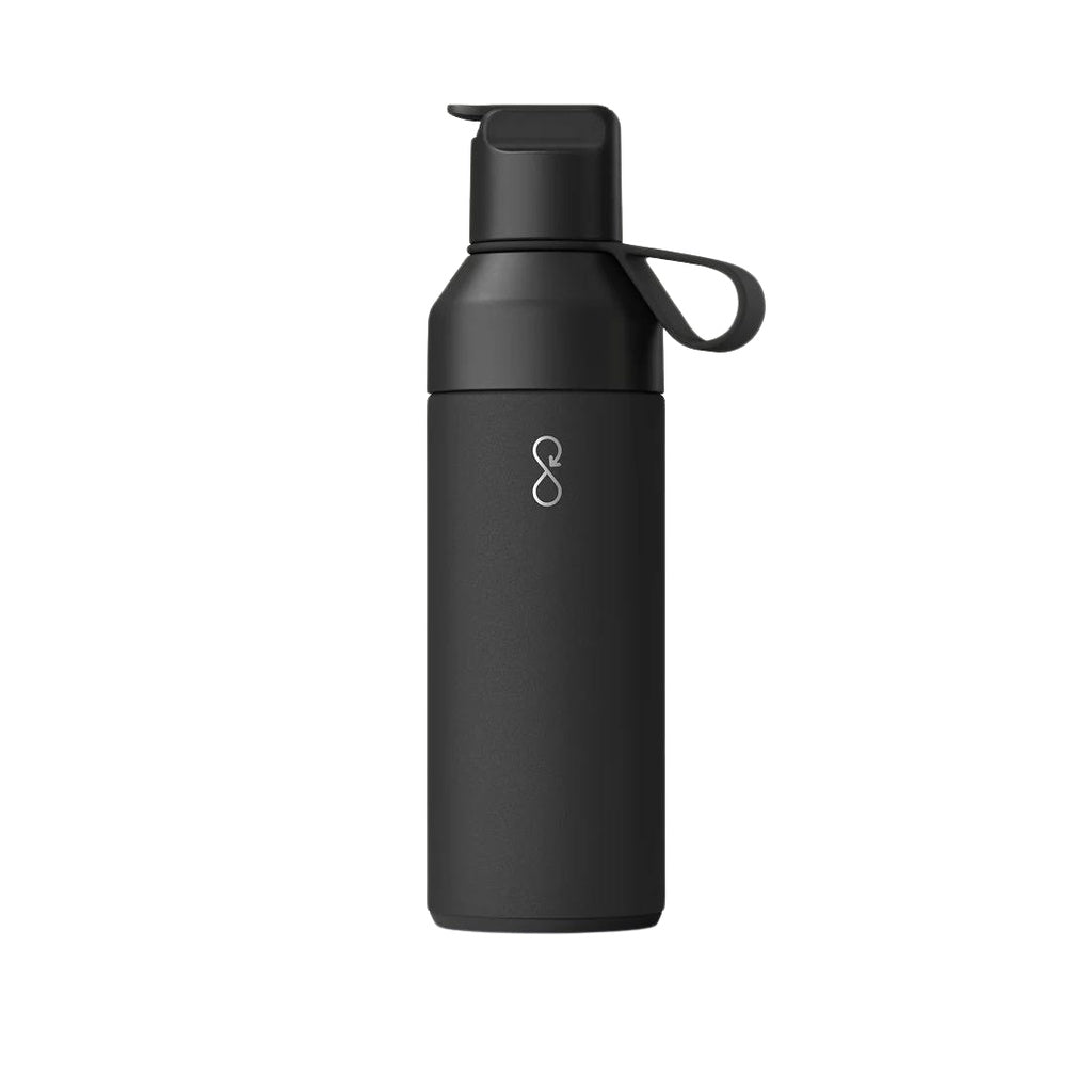 GO - Ocean Bottle - Obsidian Black - 500ml - Double-Wall Vacuum Bottle