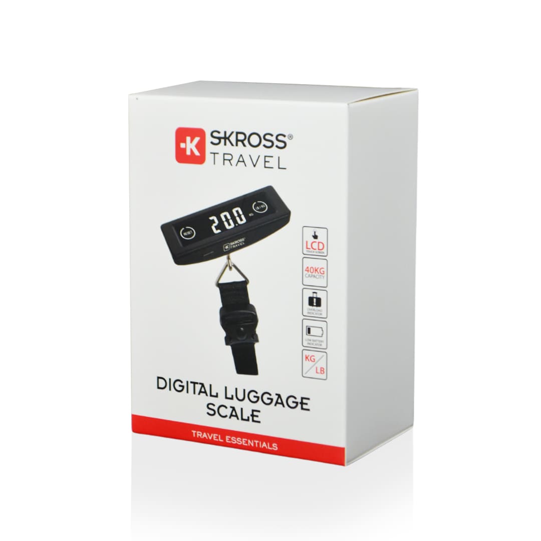 LCD Touchscreen Premium Digital Luggage Scale - Travel Organizer - SKROSS Travel