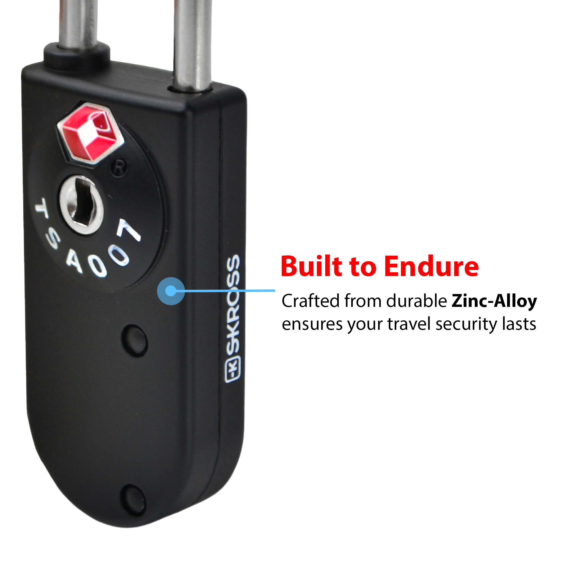 SmartCard TSA Lock Set with 2 Card Keys - Travel Organizer - SKROSS Travel