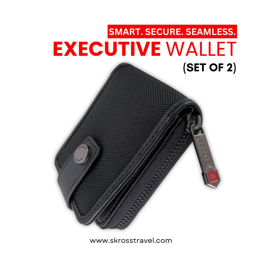 SKROSS Travel - Secure Card & Coin Executive Wallet