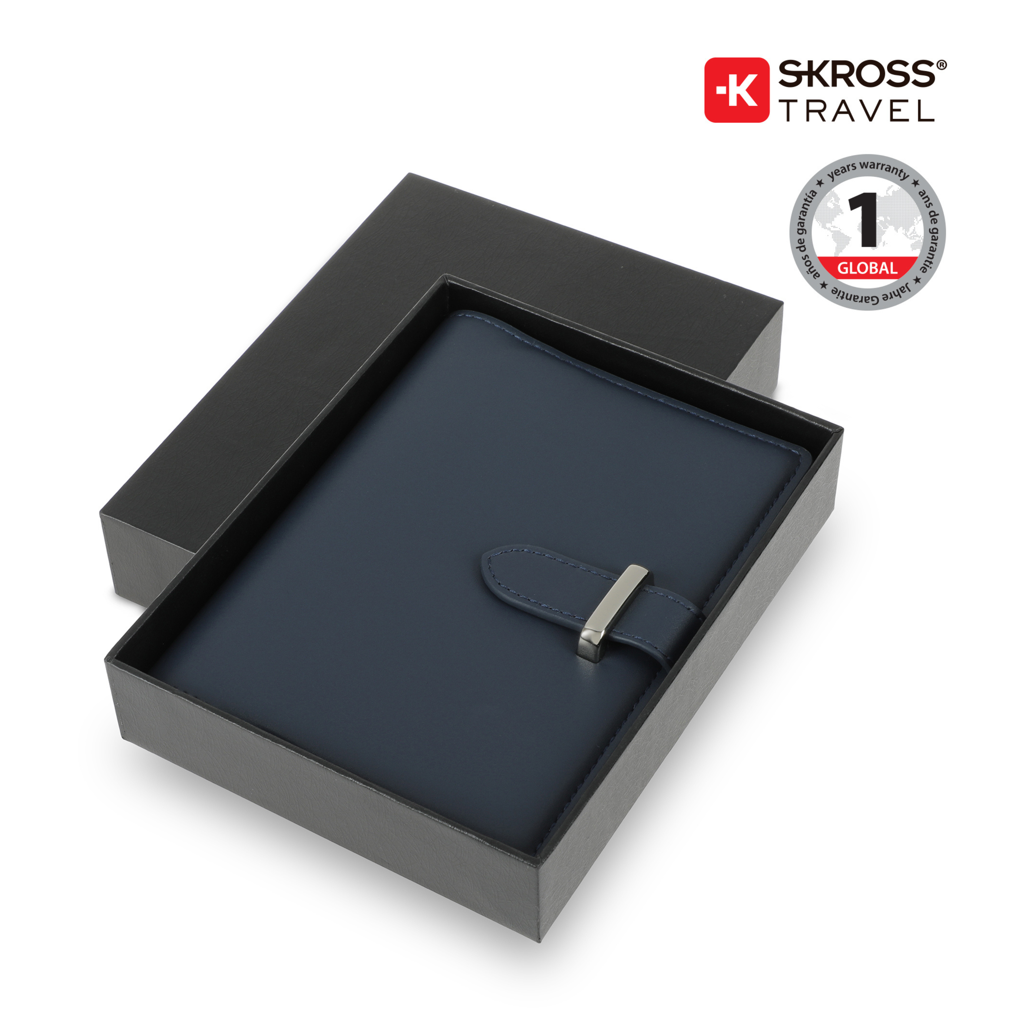 SKROSS Travel - Ambassador Passport Wallet - Blue