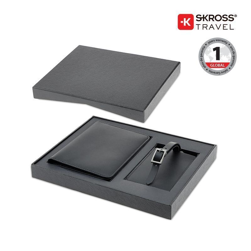 Diplomat Travel Gift Set with Passport Holder and Luggage Tag - Travel Organizer - SKROSS Travel