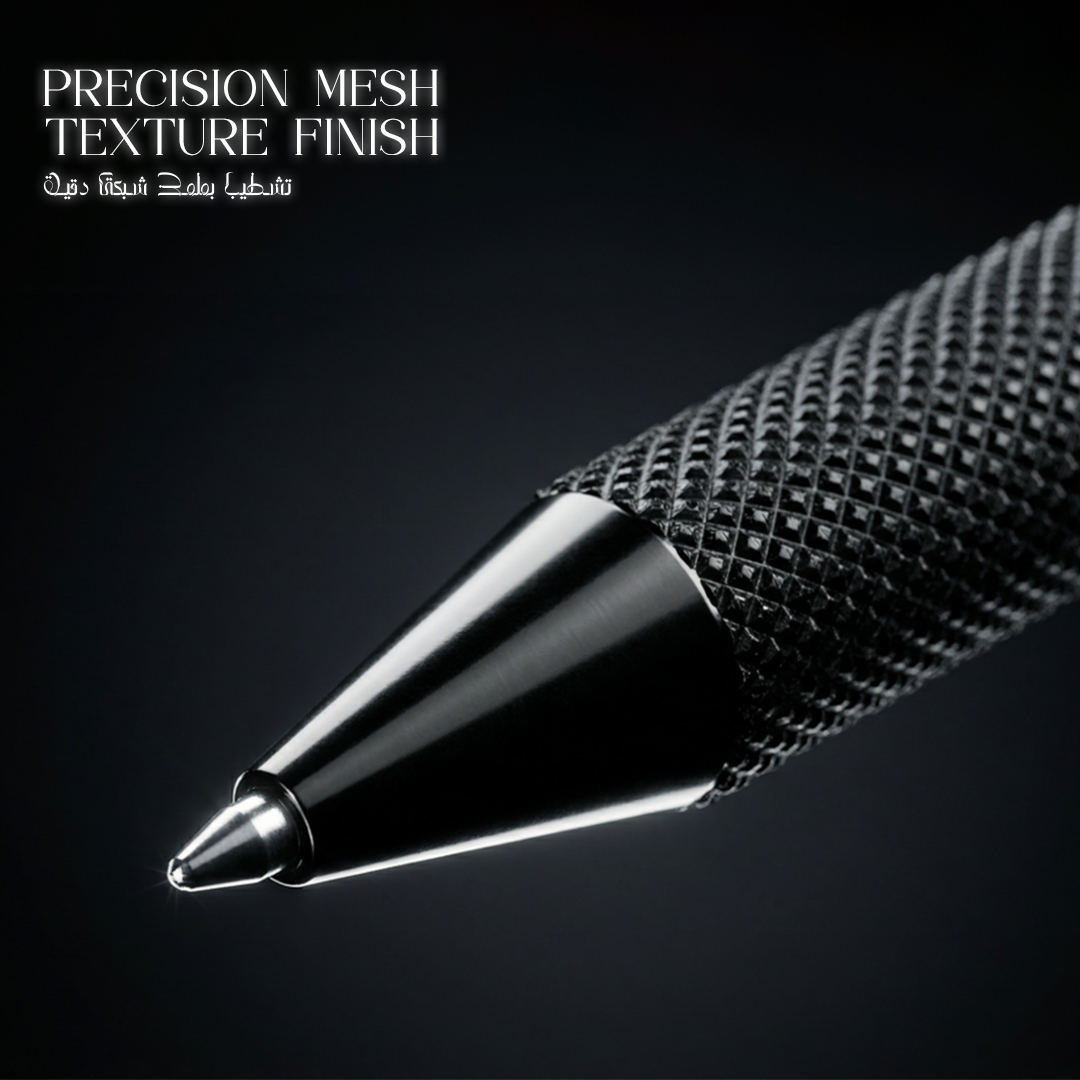 UAE's No.1 - UMA Black Forest Premium Gift Set of Mesh Textured Metal Roller & Ball Pen with Extra Refills