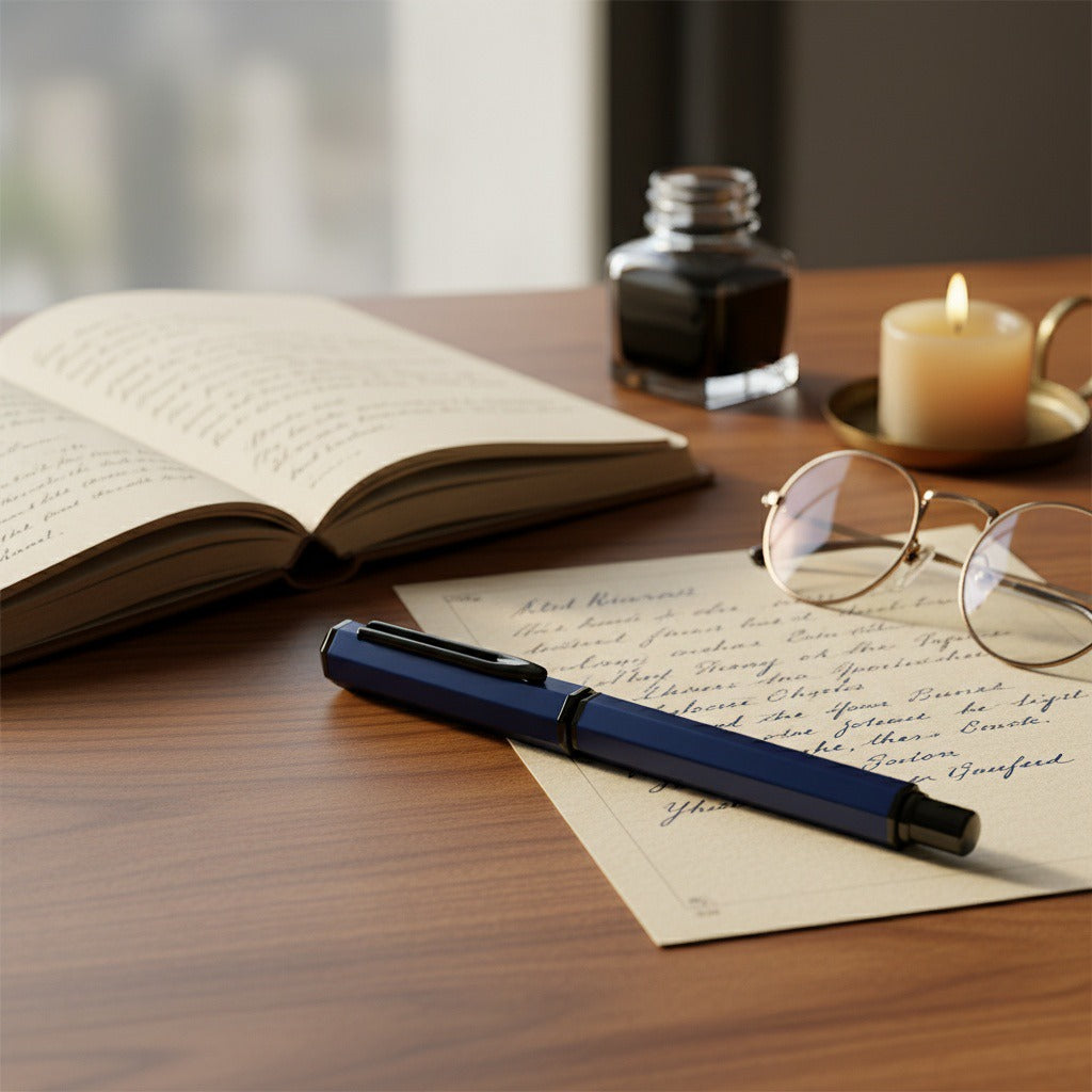 UAE's No.1 - Santhome Luxury Hex-Metal Roller Pen – Gift-Box Edition - Set of 2