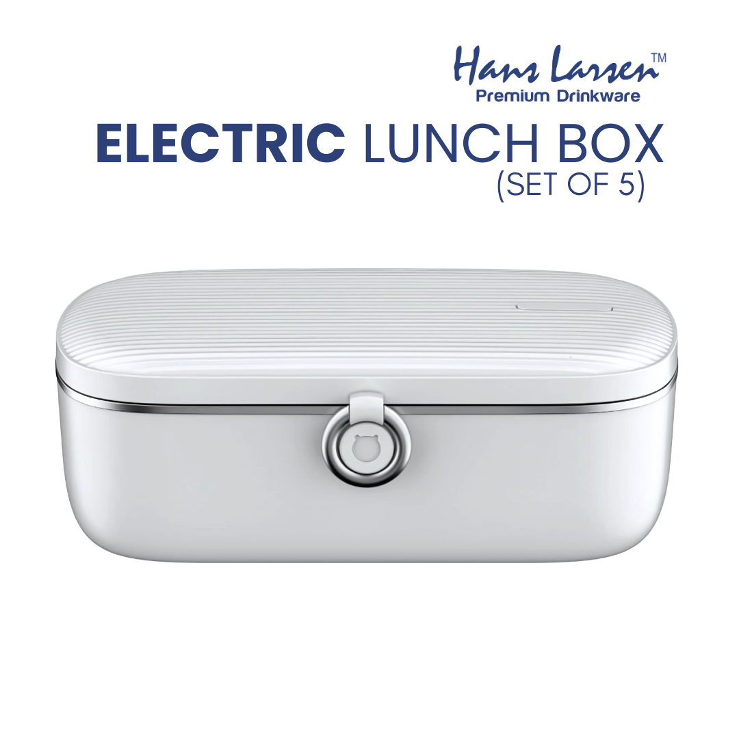 Electric Lunch Box with Food Heating – Portable Meal Warmer for Work & Travel (White)