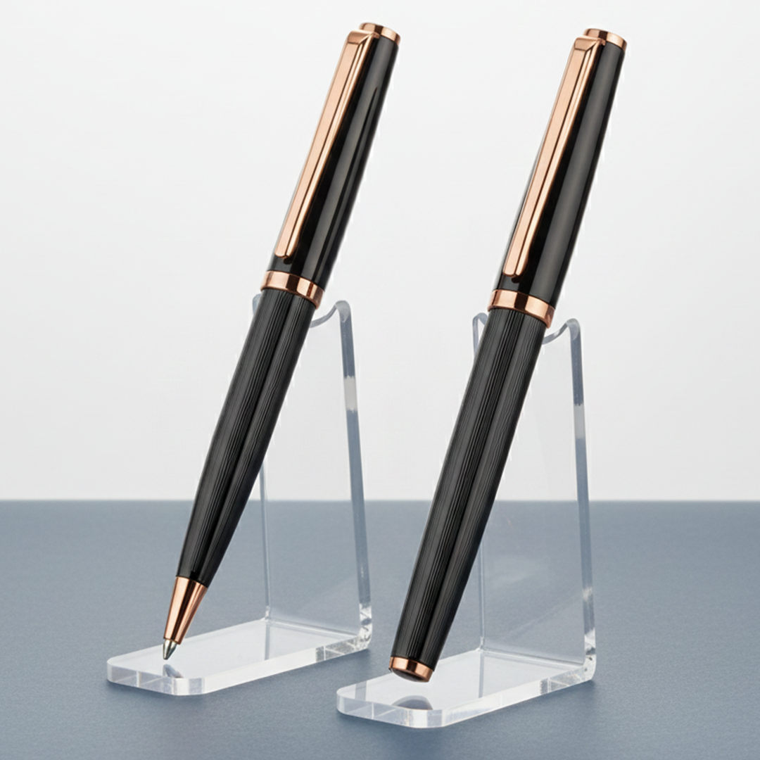 ZORY - Santhome® Gift Set of 2 Luxury Pens - Black / Gold