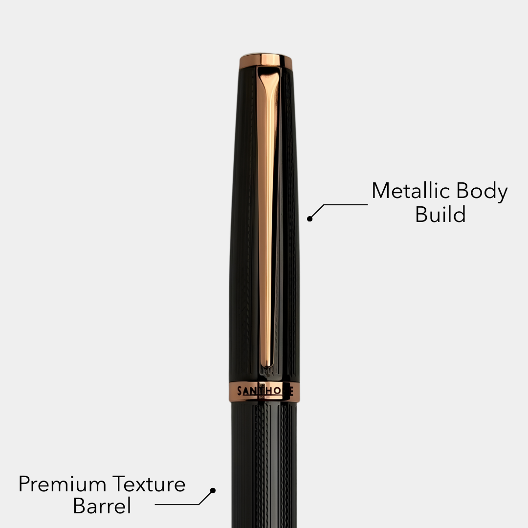 ZORY - Santhome® Gift Set of 2 Luxury Pens - Black / Gold