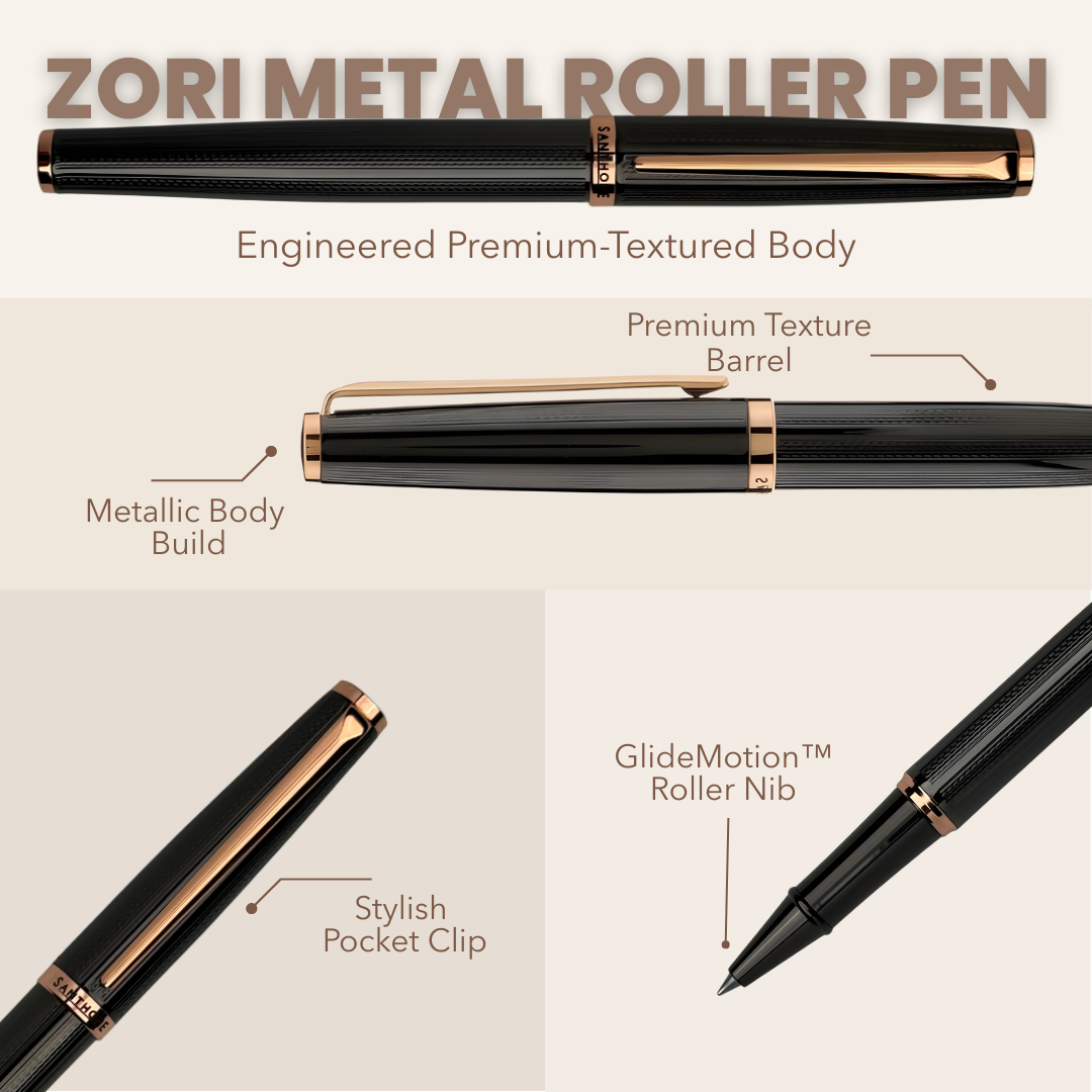 ZORY - Santhome® Gift Set of 2 Luxury Pens - Black / Gold