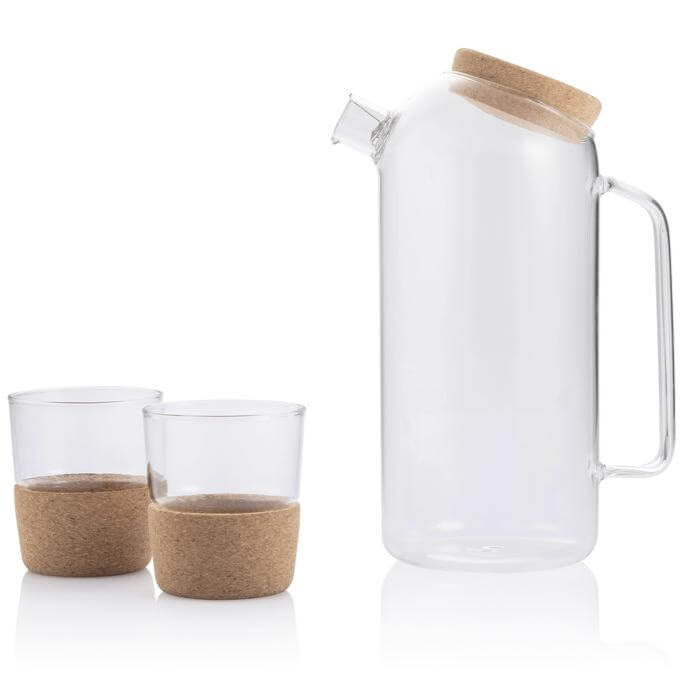 ZOSSEN - Hans Larsen Set of Glass Carafe with 2 Tumblers