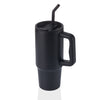 BERN - Recycled Stainless Steel Vacuum Tumbler with Reusable Steel Straw  - Black