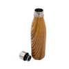 GEYER - Hans Larsen Stainless Steel Water Bottle with Wood Print - Brown