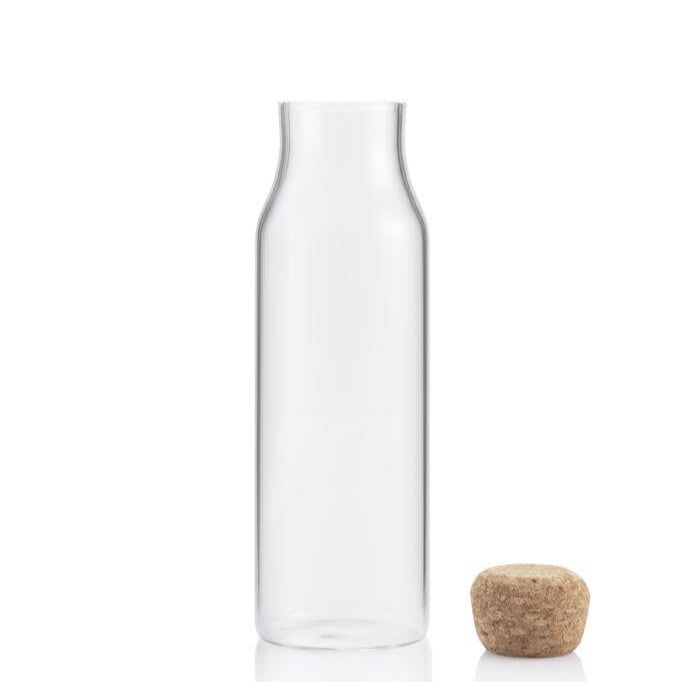 BERKA - Borosilicate Glass Bottle with Cork Lid - 600ml