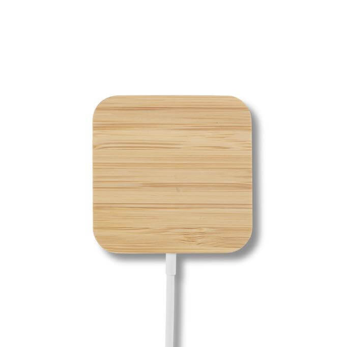 DOMITZ - 15W Square Bamboo Magsafe Wireless Charger