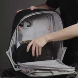 Bobby Edge Anti-Theft Backpack - Grey