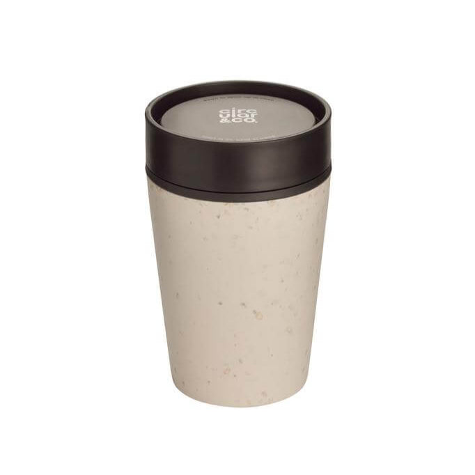 Circular Cup 8oz Cream & Cosmic Black