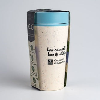 Circular Cup 12oz Cream & Faraway Blue