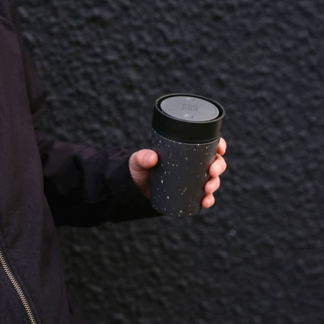 Circular Cup 8oz Grey & Ink