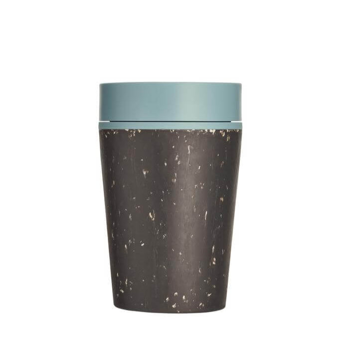 Circular Cup 8oz Black & Faraway Blue