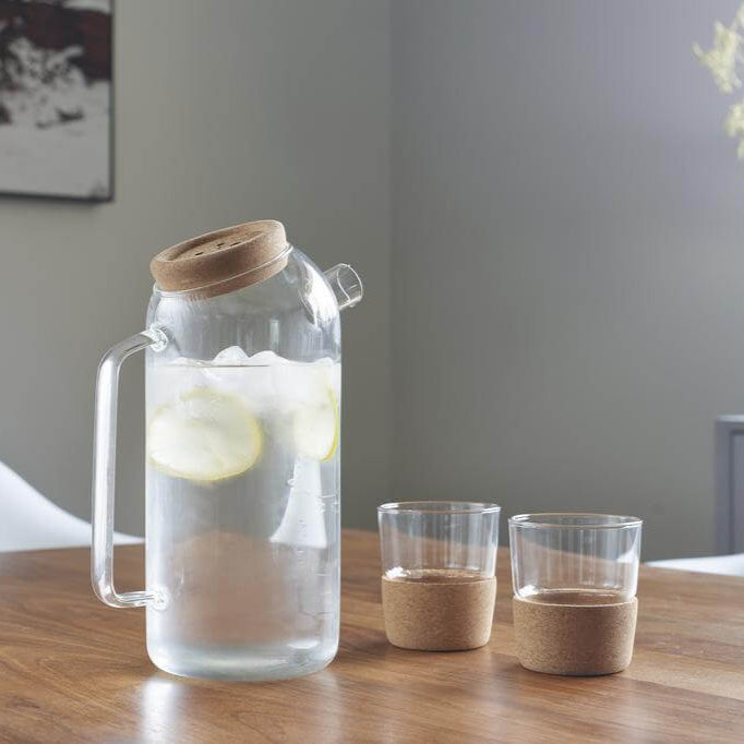 ZOSSEN - Hans Larsen Set of Glass Carafe with 2 Tumblers