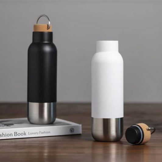 AVERSA - Hans Larsen RCS Recycled Stainless Steel Insulated Water Bottle - Black