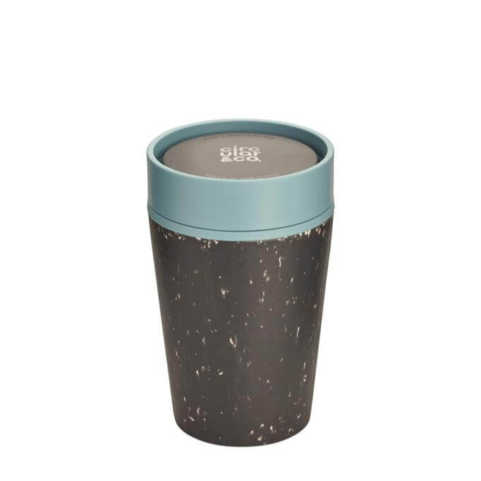 Circular Cup 8oz Black & Faraway Blue