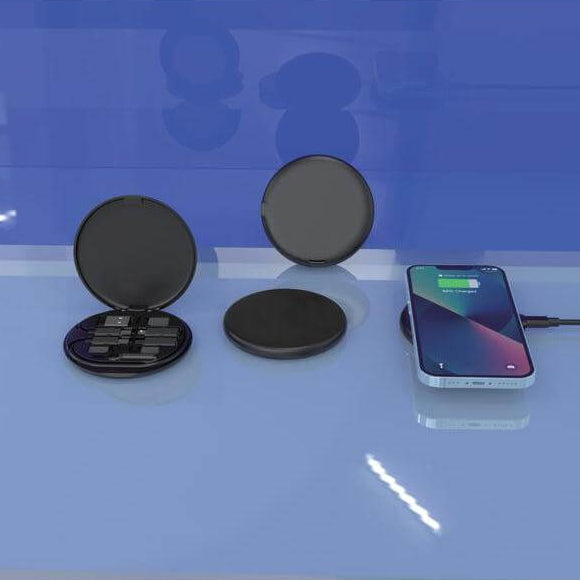OSLO - @memorii Recycled 15W Wireless Charger Multi - Cable Set - White
