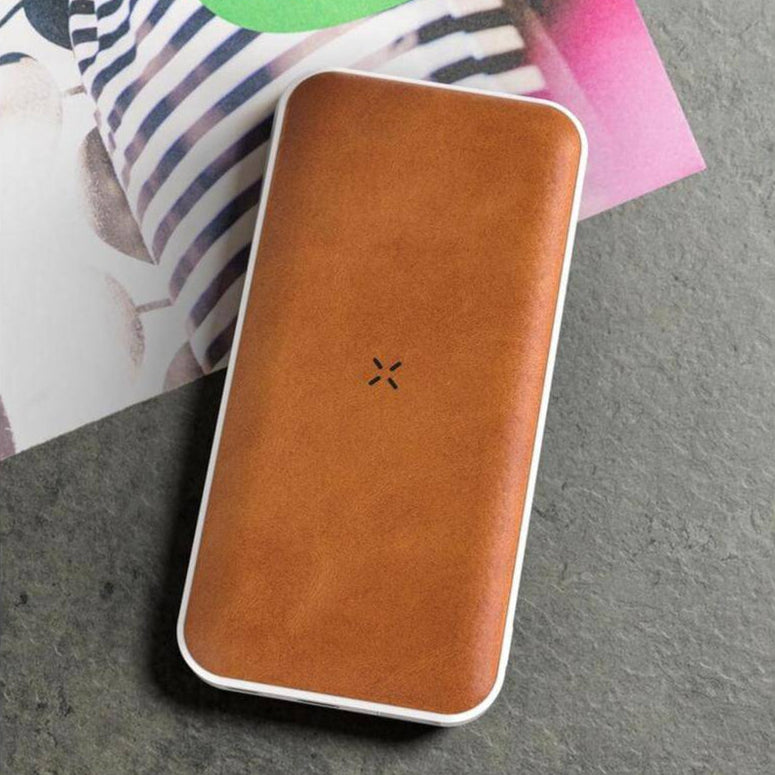 ALBECK - Recycled Leather 10000mAh PD Powerbank - White/Tan
