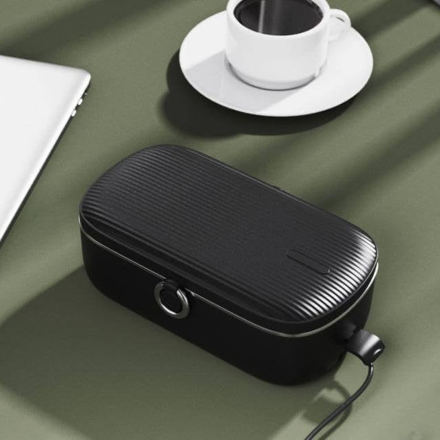 Electric Lunch Box with Food Heating – Portable Meal Warmer for Work & Travel (Black)