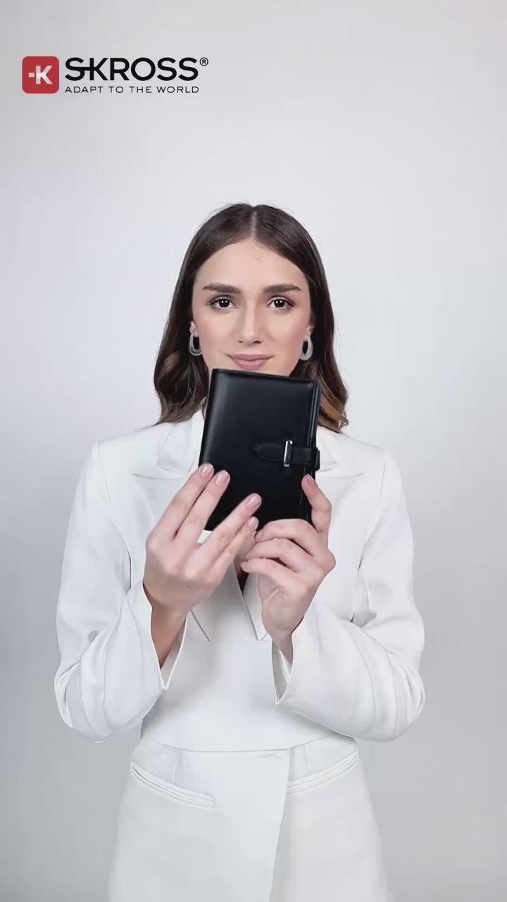 SKROSS Travel - Ambassador Passport Wallet - Black